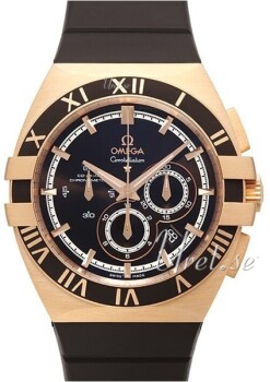 Omega Constellation Double Eagle Brown Dial Rubber Strap