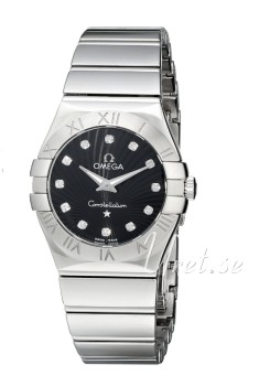 Omega Constellation Polished 24 mm Steel Black Dial