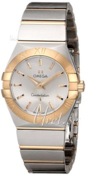 Omega Constellation Brushed 27 mm Yellow Gold Steel Silver Dial Omega Constellation Brushed 27 mm Yellow Gold Steel Silver Dial