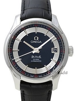 Omega De Ville Hour Vision Black dial Leather