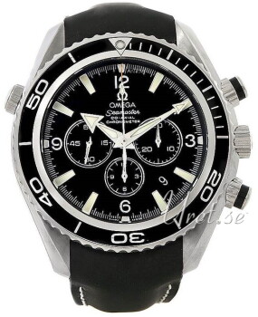 Omega Seamaster Planet Ocean XL Chronograph Black Dial Rubber