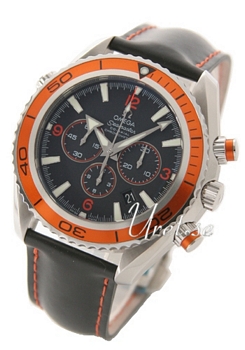 Omega Seamaster Planet Ocean XL Chronograph Black Rubber Orange