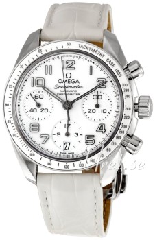 Omega Speedmaster Ladies White Dial Leather