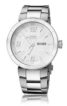 Oris Motor Sport TT1 Day Date Vit/St�l �43 mm