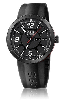 Oris Motor Sport TT1 Day Date Svart/Gummi Ø43 mm Oris Motor Sport TT1 Day Date Svart/Gummi Ø43 mm