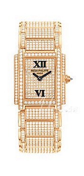 Patek Philippe Twenty-4 Diamond Dial Rose Gold Bracelet