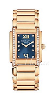 Patek Philippe Twenty-4 Blue Dial Rose Gold Bracelet