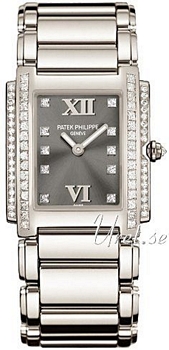 Patek Philippe Twenty-4 Black Dial White Gold Bracelet