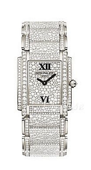 Patek Philippe Twenty-4 Diamond Dial White Gold Bracelet