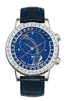 Patek Philippe Grand Complications Blue Dial Croco Strap Patek Philippe Grand Complications Blue Dial Croco Strap