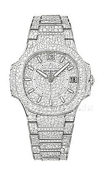Patek Philippe Nautilus Diamond Dial White Gold Bracelet Patek Philippe Nautilus Diamond Dial White Gold Bracelet