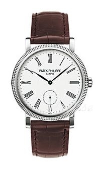 Patek Philippe Calatrava White Dial Croco Strap Patek Philippe Calatrava White Dial Croco Strap