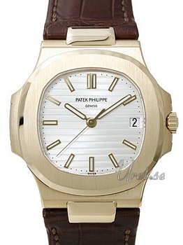 Patek Philippe Nautilus Silver Dial Yellow Gold