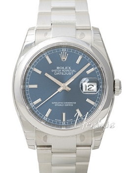 Rolex Datejust Blue Dial Oysterlock Bracelet