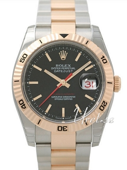 Rolex Datejust Turn-O-Graph Black Dial Oysterlock Bracelet Rolex Datejust Turn-O-Graph Black Dial Oysterlock Bracelet