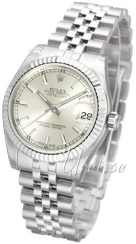 Rolex Datejust Silver Dial Midsize Jubilee Bracelet