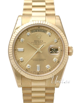 Rolex Day-Date ChampagneDiamond Dial Yellow Gold Presient Bracel