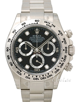 Rolex Daytona Black Diamond Dial White Gold Rolex Daytona Black Diamond Dial White Gold
