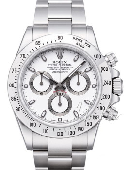 Rolex Daytona White Dial Steel Oysterlock Bracelet