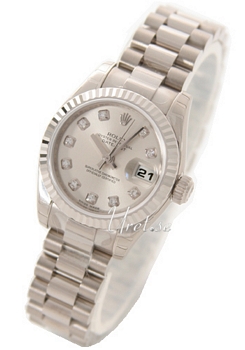 Rolex Lady Datejust Silver Dial White Gold President Bracelet Rolex Lady Datejust Silver Dial White Gold President Bracelet