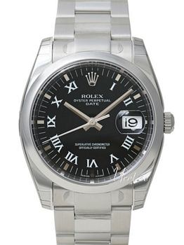 Rolex Perpetual Date Black Dial Oyster Bracelet