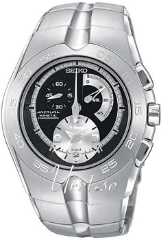 Seiko Arctura Kinetic Chronograph Large Bezel Black