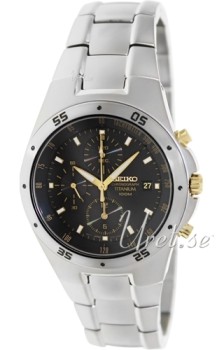 Seiko Chronograph Black Dial Bracelet Titanium