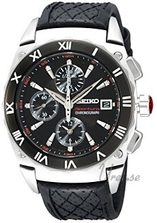 Seiko Sportura Steel Black Dial