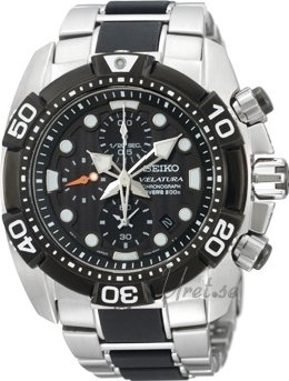 Seiko Velatura Steel Black Dial