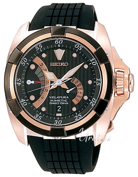 Seiko Velatura Black Dial Power Reserve