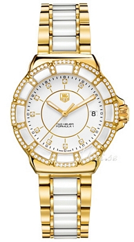 TAG Heuer Formula 1 Ladies Vit/Guldtonat stål Ø36 mm TAG Heuer Formula 1 Ladies Vit/Guldtonat stål Ø36 mm