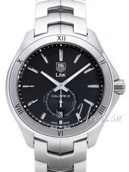 TAG Heuer Link Calibre 6 Automatic Svart/Stål Ø40 mm TAG Heuer Link Calibre 6 Automatic Svart/Stål Ø40 mm