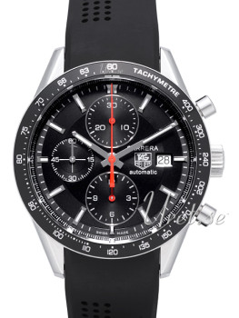 TAG Heuer Carrera Chronograph Black Dial Rubber TAG Heuer Carrera Chronograph Black Dial Rubber