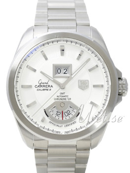 TAG Heuer Grand Carrera White Dial Bracelet GMT