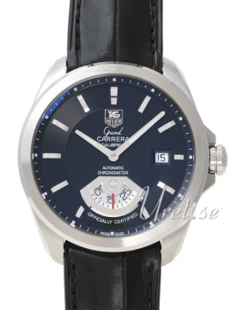 TAG Heuer Grand Carrera Black Dial Black Leather