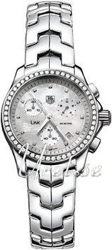 TAG Heuer Link Chronograph White MOP Dial Diamond