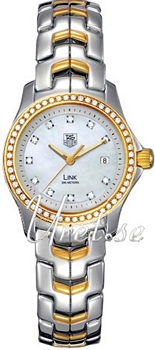 TAG Heuer Link White MOP Dial Two Tone Bracelet Diamond Bezel TAG Heuer Link White MOP Dial Two Tone Bracelet Diamond Bezel