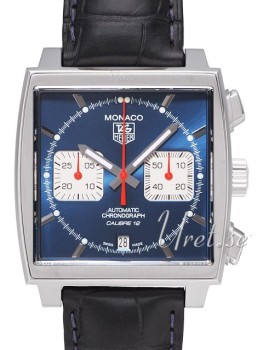TAG Heuer Monaco Calibre 12 Blue Dial Leather TAG Heuer Monaco Calibre 12 Blue Dial Leather