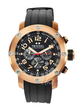 TW Steel Tech Black Dial Rubber Strap TW Steel Tech Black Dial Rubber Strap