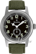 Bulova Dress Svart/Textil Ø40 mm Bulova Dress Svart/Textil Ø40 mm