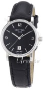 Certina DS Caimano Lady Svart/Läder Ø27 mm Certina DS Caimano Lady Svart/Läder Ø27 mm