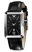 Emporio Armani Ladies Classic Svart/Läder 36x28 mm Emporio Armani Ladies Classic Svart/Läder 36x28 mm