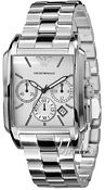 Emporio Armani Classic Vit/Stål 37x35.6 mm Emporio Armani Classic Vit/Stål 37x35.6 mm