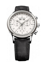 Maurice Lacroix Les Classiques Chronographe Vit/Läder Ø40 mm Maurice Lacroix Les Classiques Chronographe Vit/Läder Ø40 mm