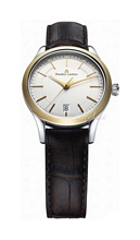 Maurice Lacroix Les Classiques Ladies Date Silverfärgad/Läder Ø3 Maurice Lacroix Les Classiques Ladies Date Silverfärgad/Läder Ø3
