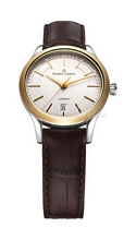 Maurice Lacroix Les Classiques Ladies Date Silverfärgad/Läder Ø3 Maurice Lacroix Les Classiques Ladies Date Silverfärgad/Läder Ø3