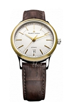 Maurice Lacroix Les Classiques Date Silverfärgad/Läder Ø40 mm Maurice Lacroix Les Classiques Date Silverfärgad/Läder Ø40 mm