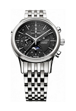 Maurice Lacroix Les Classiques Chronographe Phases De Lune Svart Maurice Lacroix Les Classiques Chronographe Phases De Lune Svart