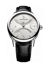 Maurice Lacroix Masterpiece Double Retorgrade Silverfärgad/Läder Maurice Lacroix Masterpiece Double Retorgrade Silverfärgad/Läder