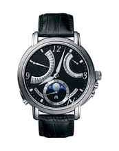 Maurice Lacroix Masterpiece Retrograde Lune Black Dial Maurice Lacroix Masterpiece Retrograde Lune Black Dial